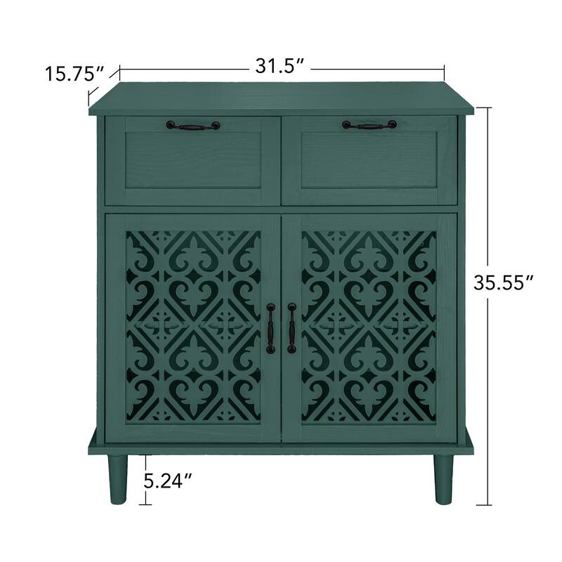 2 Door 2 Drawer Cabinet