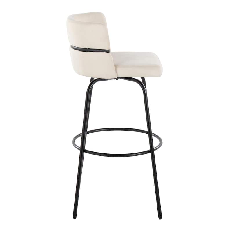 Silver Orchid Lena 30" Fixed-Height Bar Stool (Set of 2)