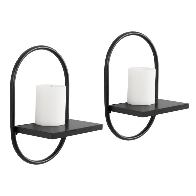 Kate and Laurel Olav Wall Shelf Set