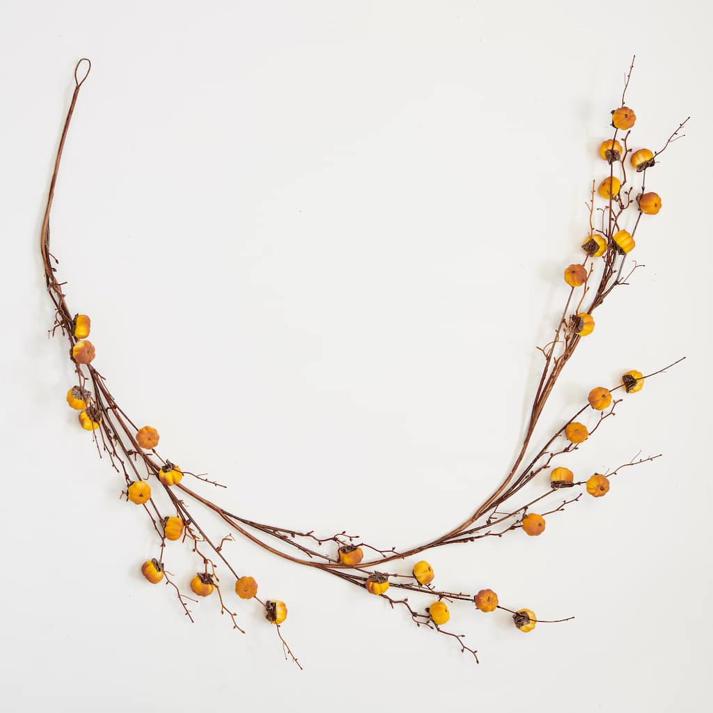 65" Artificial Mini Pumpkin Fall Garland