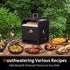 preview thumbnail 7 of 6, 4 in 1 Outdoor Pizza Oven 2 Layer Detachable Grill Oven Multifunctional Pizza Maker with Pizza Stone - 12 inch