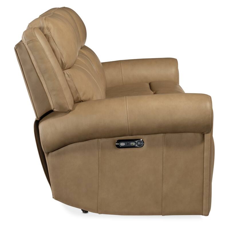Hooker Furniture SS103-PHZ3-OBERON-POWER-SOFA Oberon 89" Wide Leather