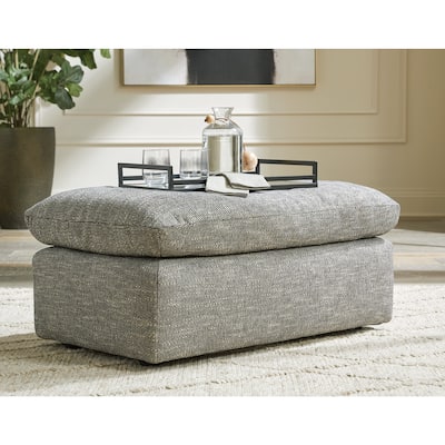 Signature Design by Ashley Dramatic Gray Ottoman