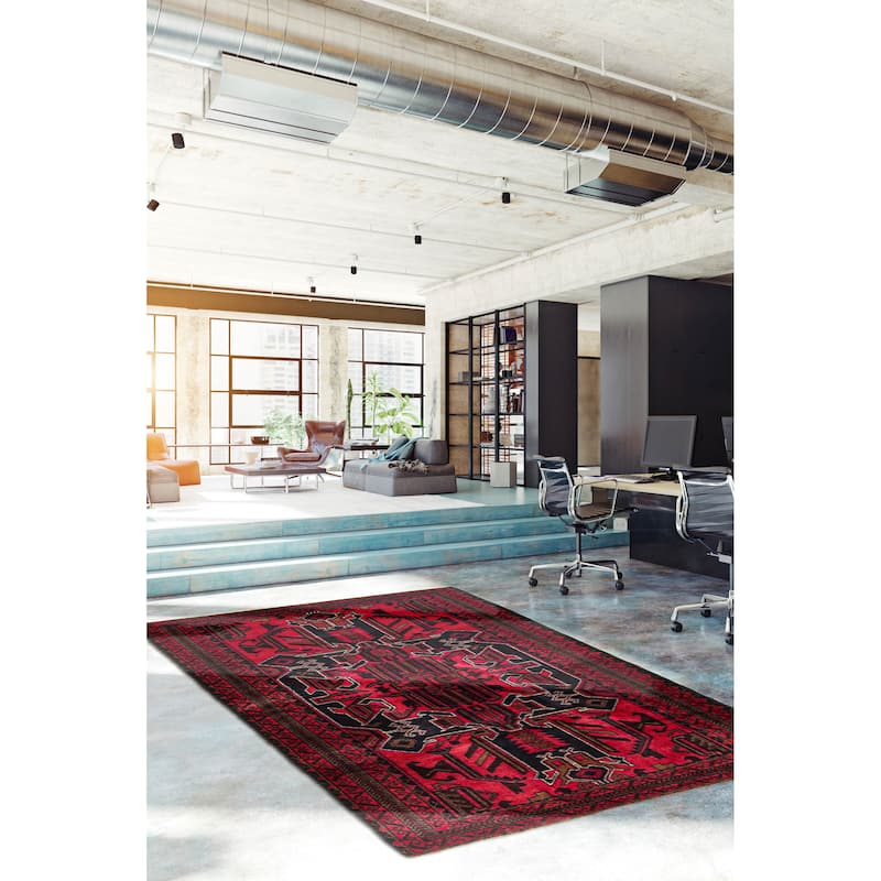 Teimani Red Rug 2'10" x 4'9" - 2'10 x 4'9