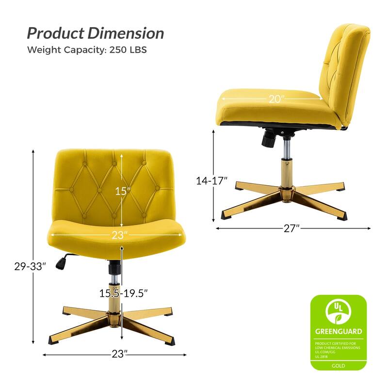 Alfons 360-Degree Swivel & Height Adjustable Task Chair by HULALA HOME