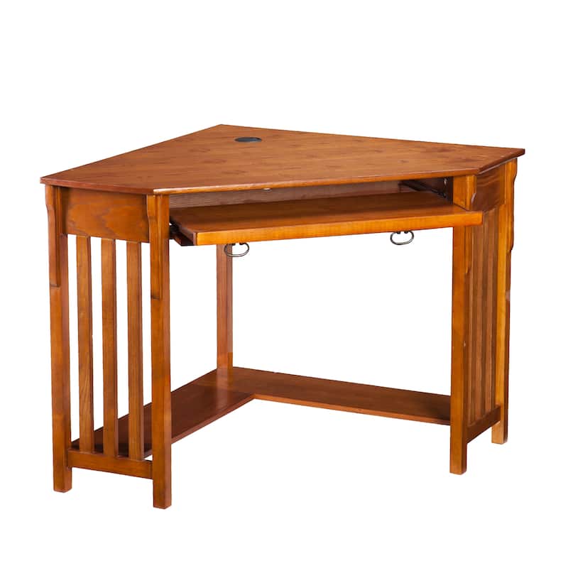 Porch & Den Crescent Mission-style Corner Desk
