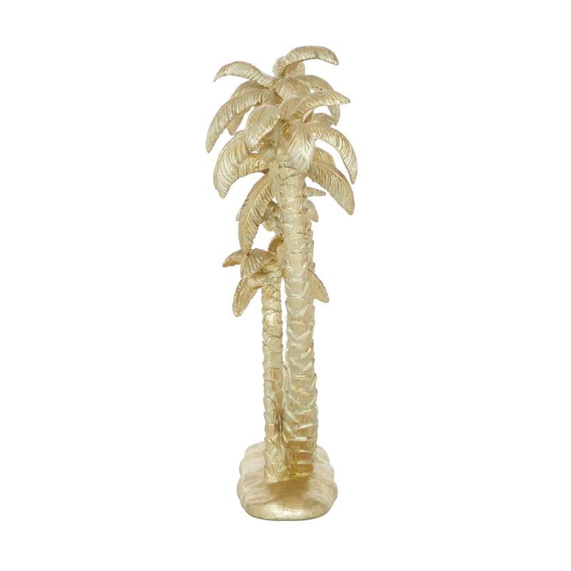 Gold Polyresin Palm Tree Decorative Sculpture