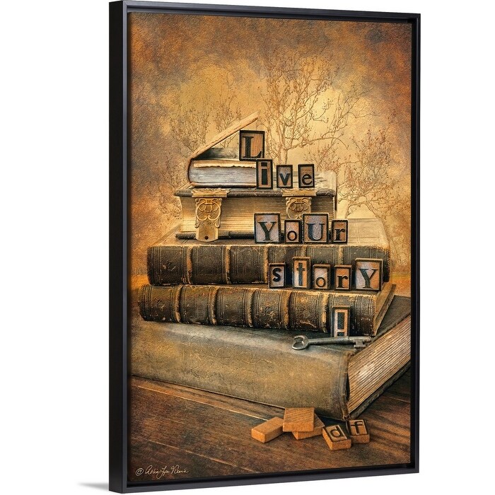Shop Your Story Black Float Frame Canvas Art Free Shipping