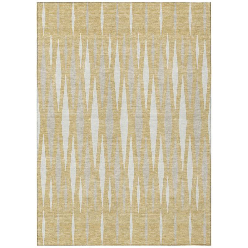 HomeRoots Geometric Transitional Rectangle Outdoor Rug