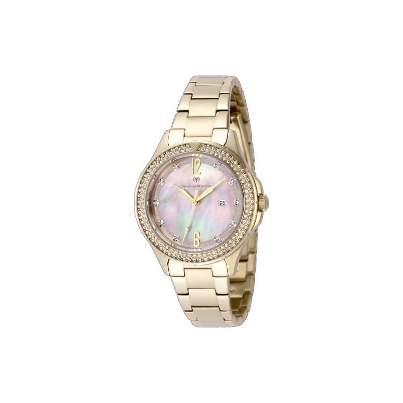 Technomarine Women's TM-825003 LUNA Quartz 3 Hand Pink, White Dial Watch - Pink