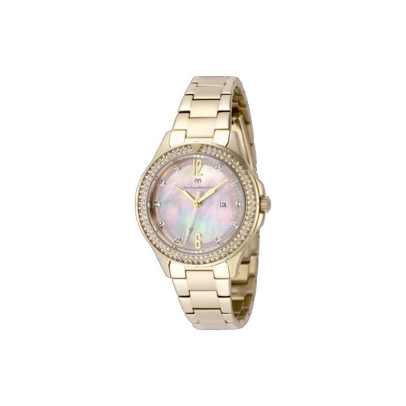 Technomarine Women's TM-825003 LUNA Quartz 3 Hand Pink, White Dial Watch - Pink
