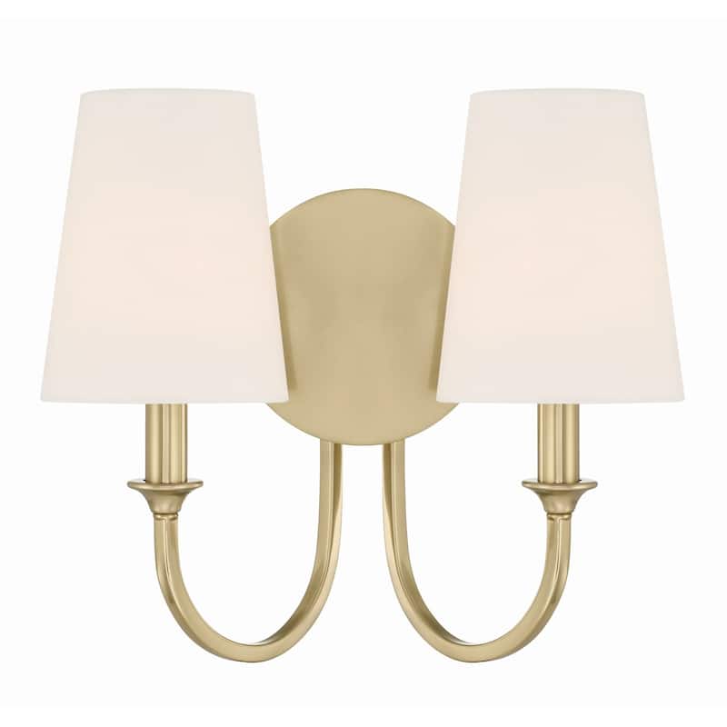 Crystorama Lighting Group PAY-922 Payton 2 Light 14" Wide Vanity Light - Vibrant Gold