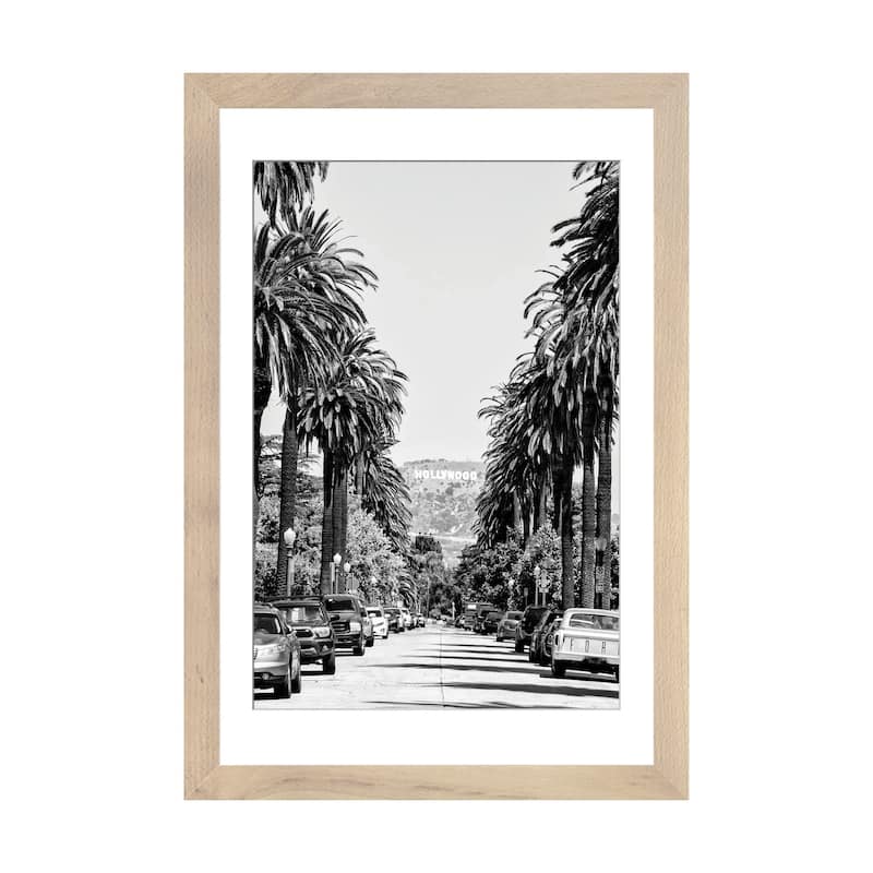 iCanvas "Black California Series - Downtown Los Angeles" by Philippe Hugonnard PFA - Natural - 32x24x1
