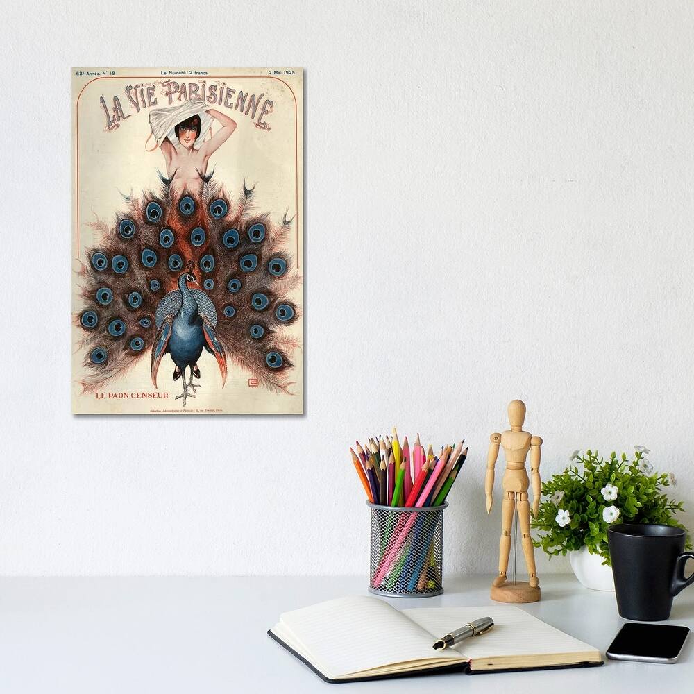 iCanvas "1925 La Vie Parisienne Magazine Cover" by Georges Leonnec Canvas Print