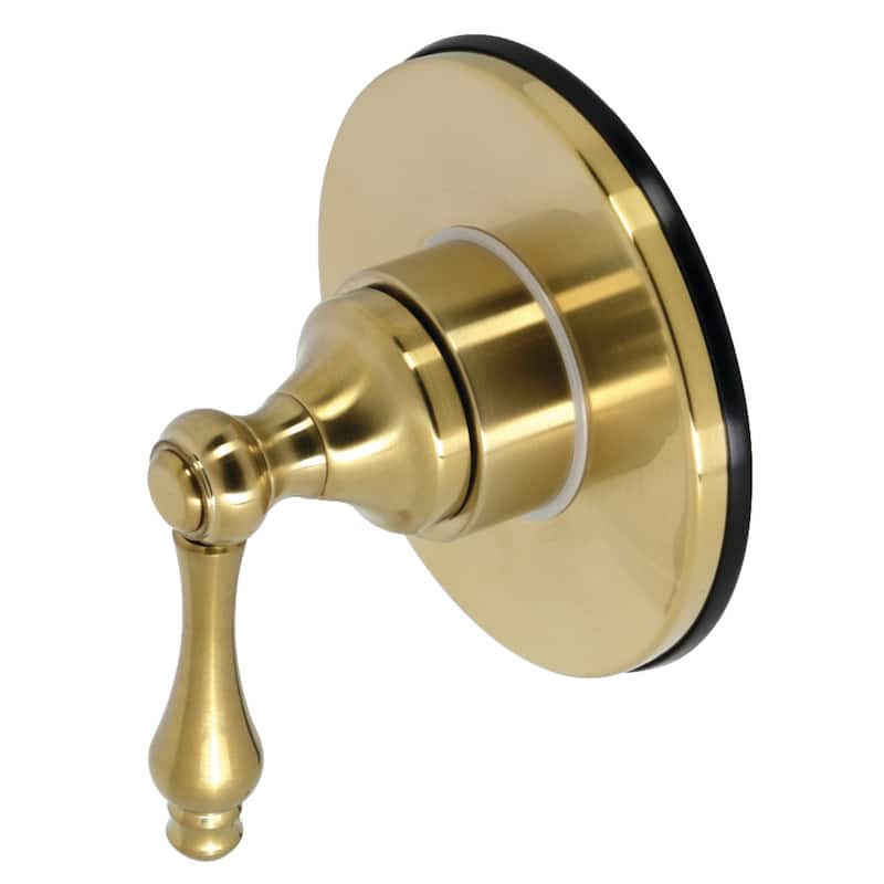 Kingston Brass Single-Handle Three-Way Diverter Valve with Trim Kit - Brushed Brass