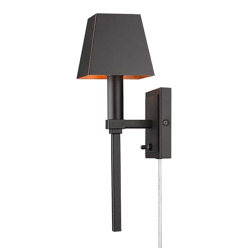 Wry Lighting Messina 1-light Wall Sconce in Matte Black - Matte Black