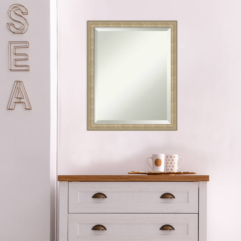 Beveled Wall Mirror - Paris Champagne Frame - Paris Champagne