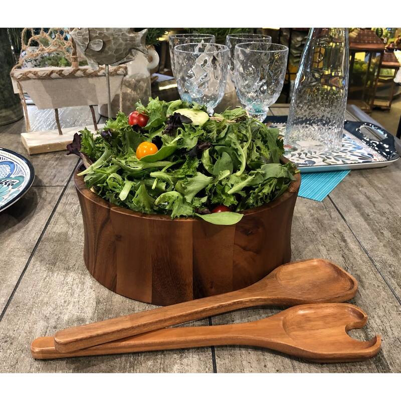 Large Salad Bowl with Servers