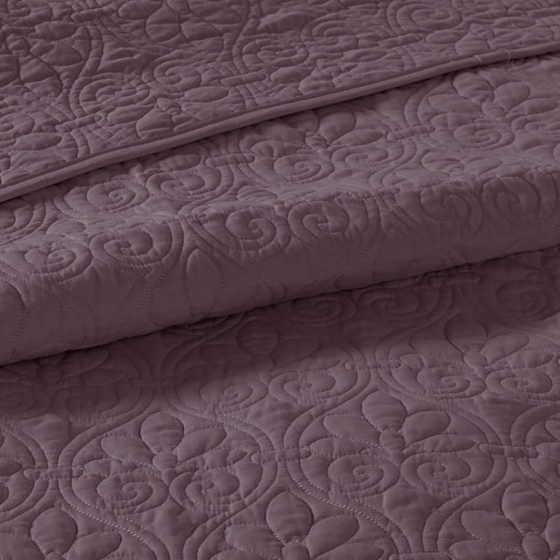 Reversible Quilt Set Purple King/Cal King