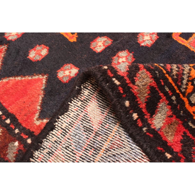 ECARPETGALLERY Hand-knotted Konya Anatolian Navy Wool Rug - 4'2 x 6'8