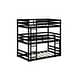 preview thumbnail 6 of 25, Detachable Triple Twin Bunk Bed with Two Built-in Ladders,Guardrails