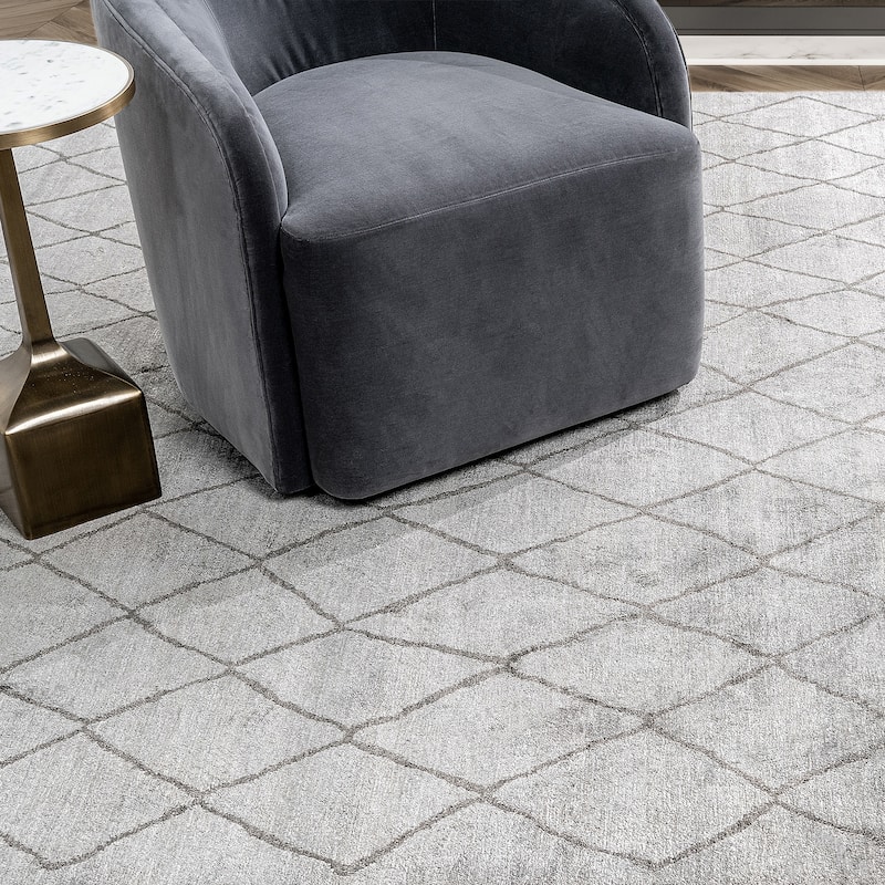 Ben Soleimani Arlequin New Zealand Wool and Viscose Hand-Knotted Rug