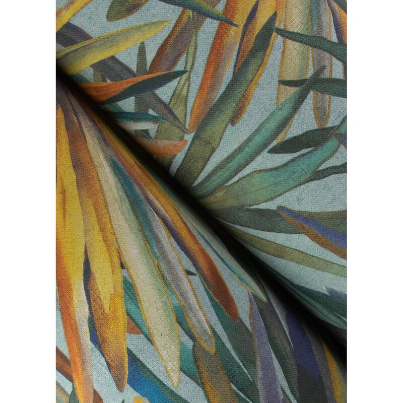 A-Street Prints Corifa Sea Green Palm Leaf Wallpaper