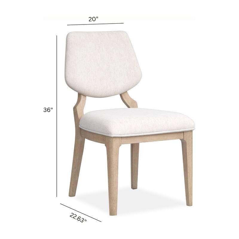 Salt Life Home Sunset Cove Sanibel Brown Upholstered Side Chair Two Pack - 20''W x 22.63''D x 36''H