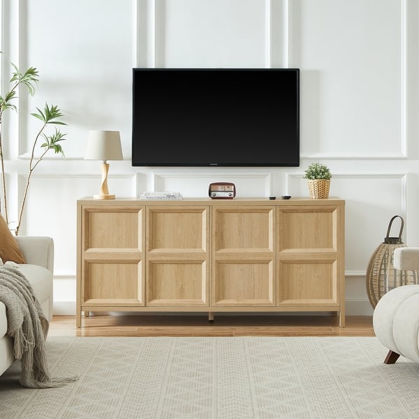 modern wall mounted dresser 67"Modern Sideboard Storage Cabinet With Tip-On Opening, Soft-Close Hinges, And Tilt-Proof Wall Mount, Bedroom Dresser