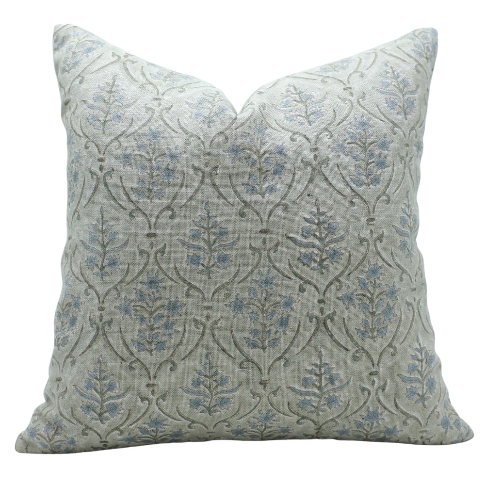 Fabdivine Blue Boho Cotton Cushion Cover Handmade Sofa Living Room Home Decor, Vishal Pushp