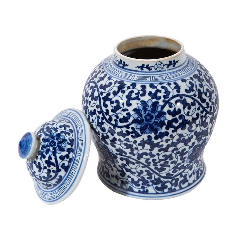 Twisted Lotus Small Temple Jar