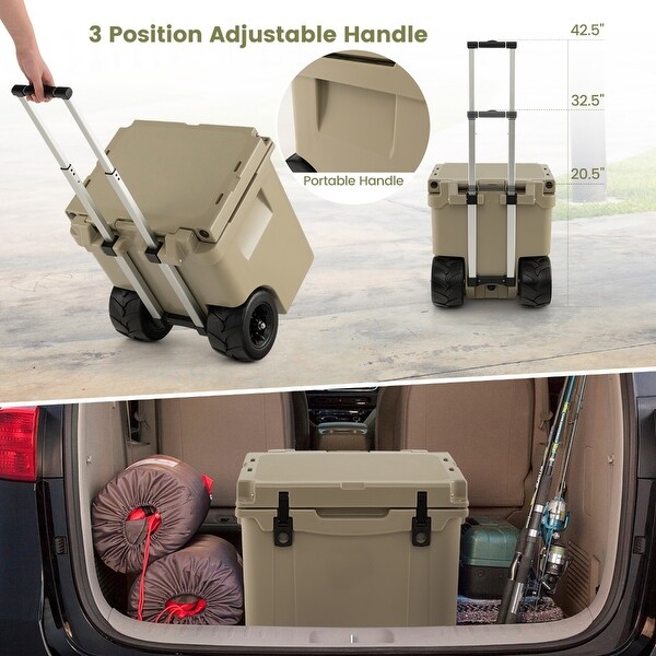 cooler that rolls on sand