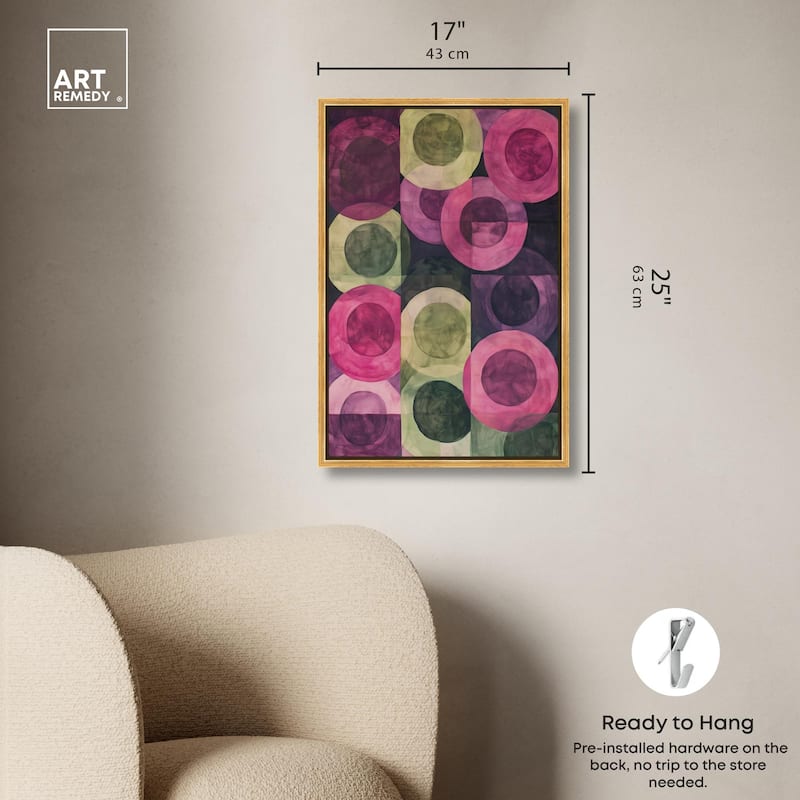 Orbital Pattern Canvas by Art Remedy
