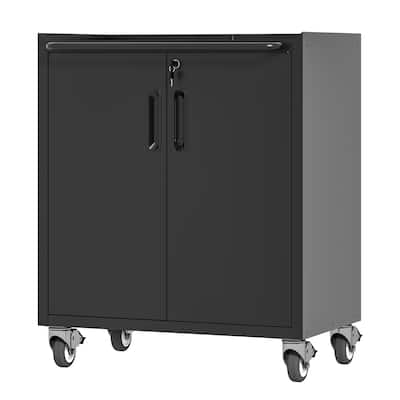 Versatile Metal Garage Storage Cabinet with Wheels for Efficient Organization
