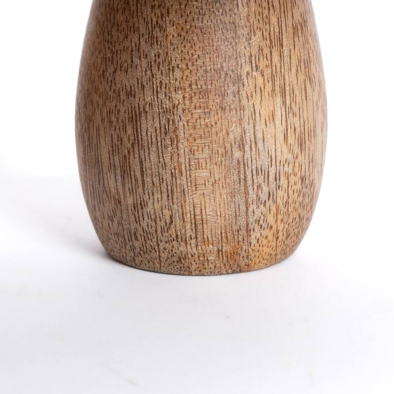 Set of 4 Rustic Metal and Wood Mushroom Figurines