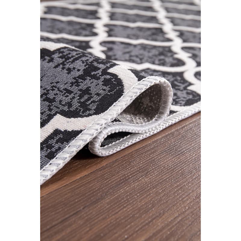 SussexHome Non-skid Ultra-thin Blended Runner Rug - 20" x 59"