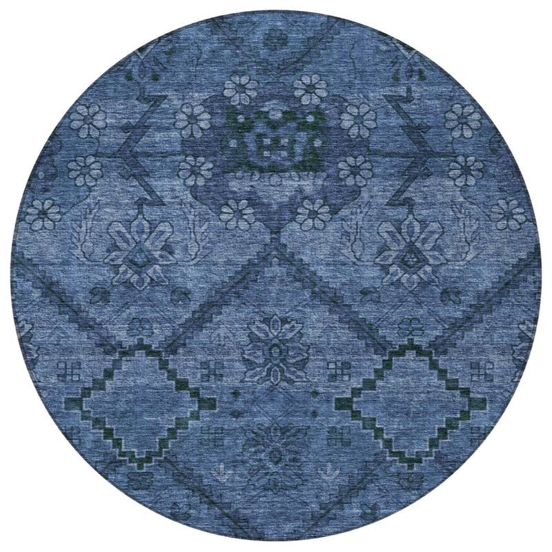 HomeRoots Floral Transitional Rectangle Outdoor Rug