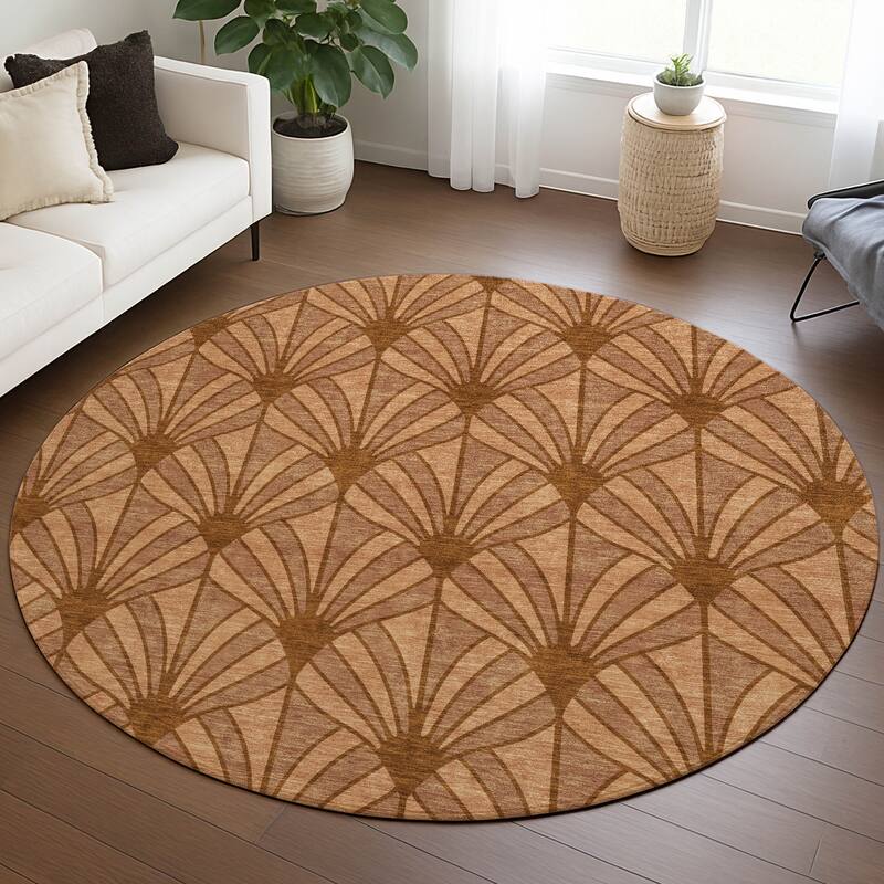 Machine Washable Indoor/ Outdoor Casual Kim Chantille Rug
