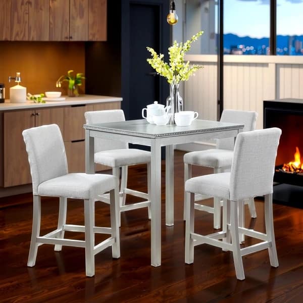 Lumisol Piece Counter Height Dining Set Grey Dining Table LUMISOL