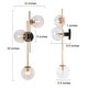 preview thumbnail 25 of 44, Bola Modern Gold 3-Light Chandelier Orb Glass Vanity Lights Wall Sconces