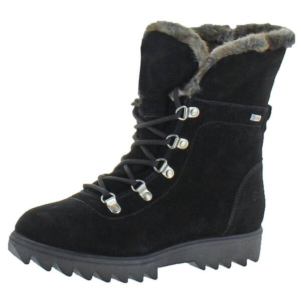 Shop Cougar Women S Zag Leather Waterproof Fold Over Winter Snow Boots Overstock 25441982