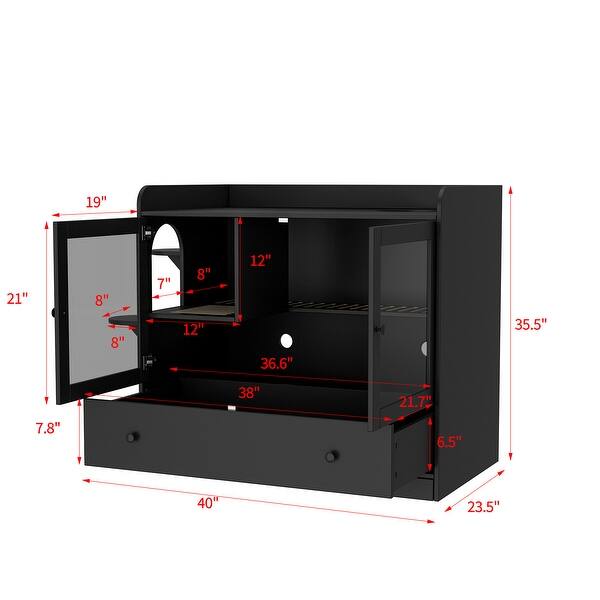 Ultimate Ventilated Cat Litter Box Display Pet House