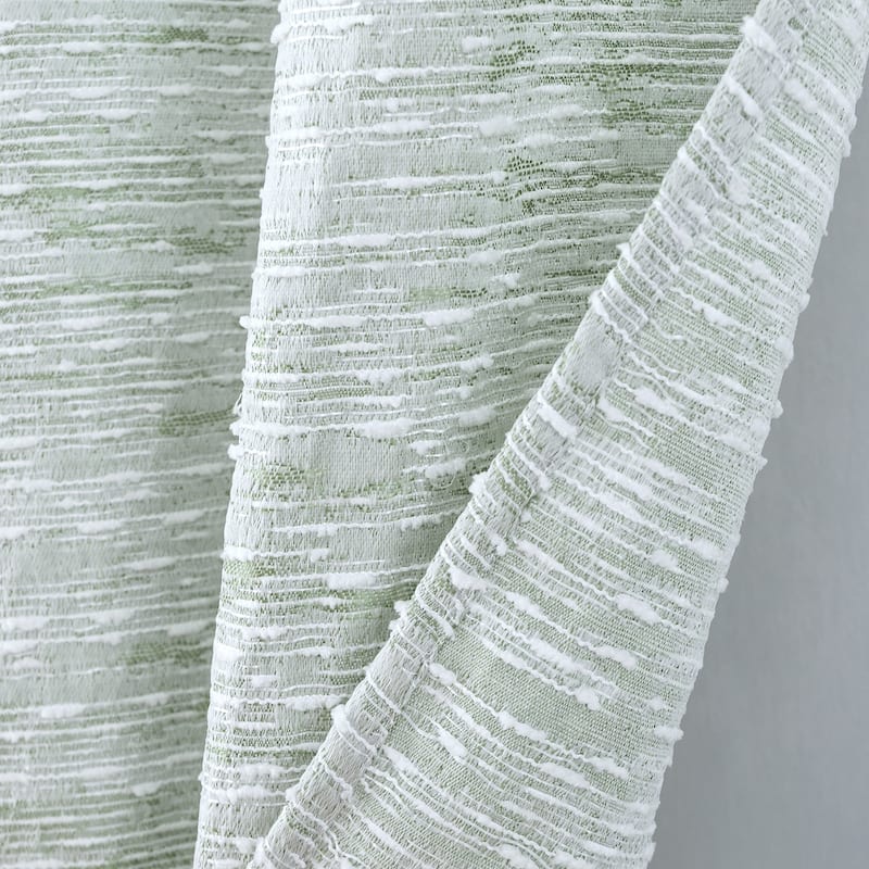 Roman Woven Textured Jacquard Window Curtain 90"