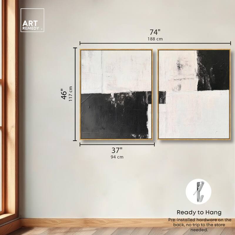 Shattered Symmetry II Canvas Set of 2 by Art Remedy