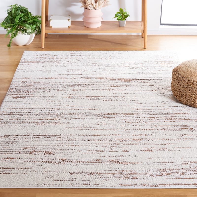 SAFAVIEH Alamo Merita Distressed Rug - 4' x 6' - Taupe/Ivory