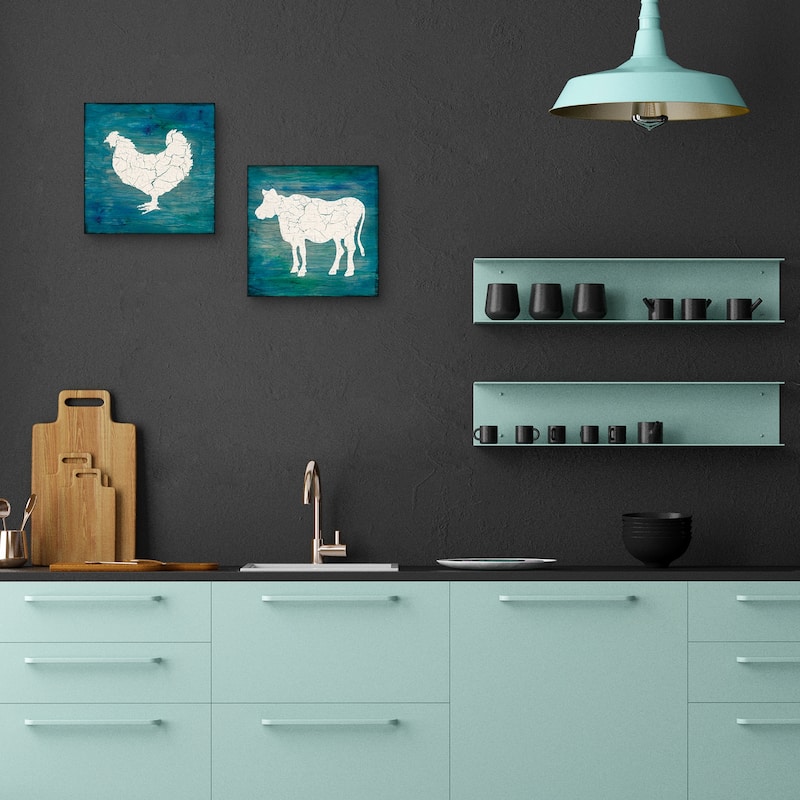 Farm Chicken, Farm Cow by Lightbox Journal Canvas Art Prints