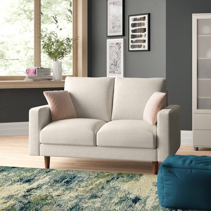 Craigmont 50.4'' Square Arm Loveseat
