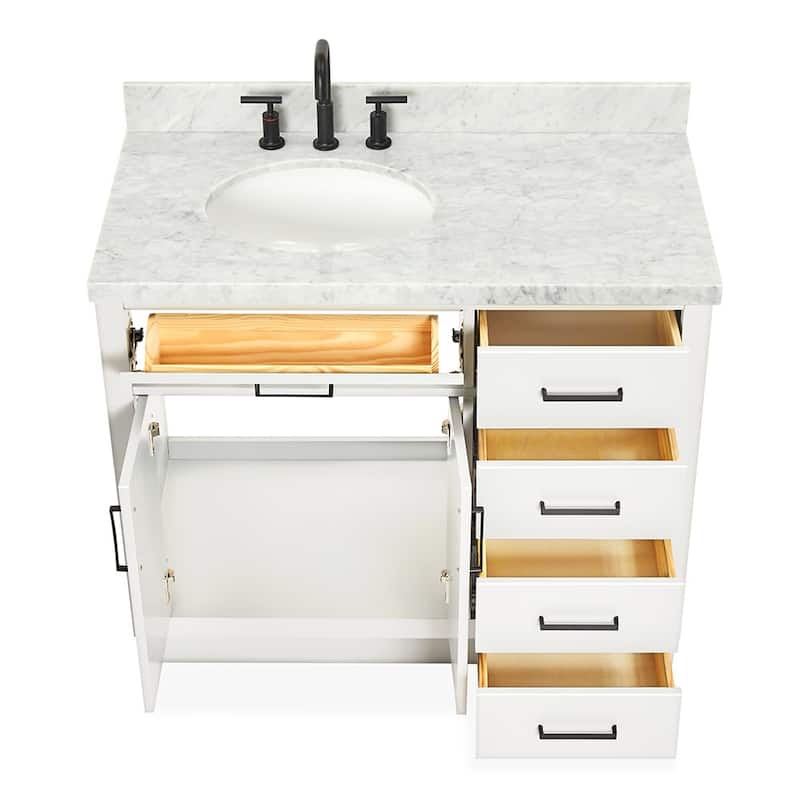 Ariel T043SLCWOVO Hepburn 43" Free Standing Single Basin Vanity Set