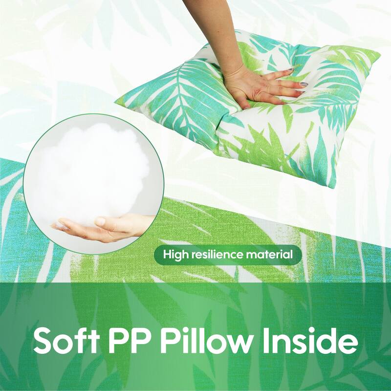 3 Pack Outdoor Throw Pillows,Waterproof & Fade-Resistant Patio Cushions-Soft & Comfortable Decorative Pillow Covers