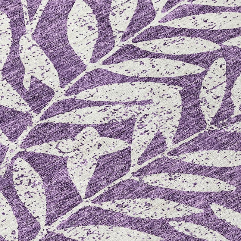 Machine Washable Indoor/ Outdoor Chantille Palm Rug